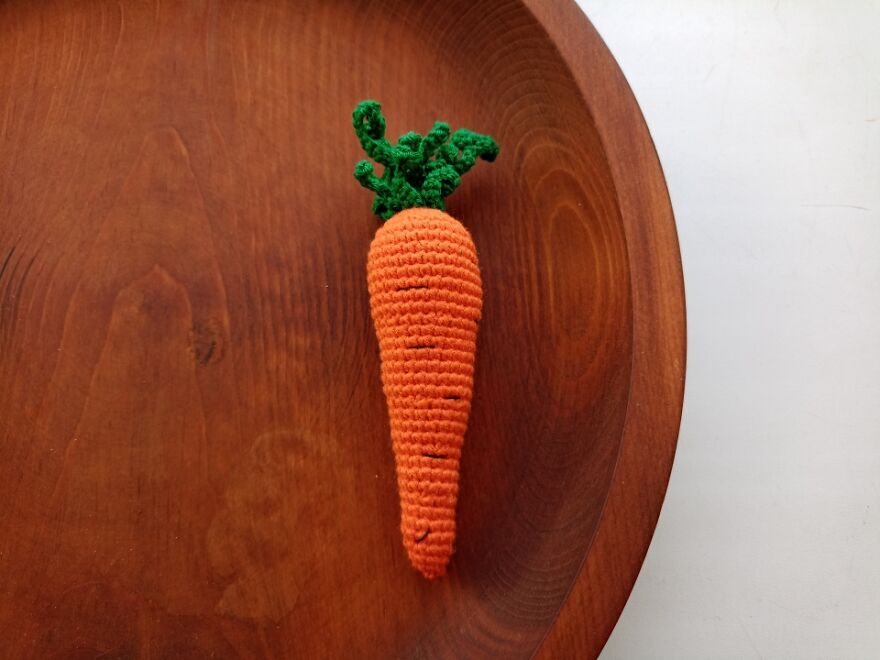 I Crocheted A Bag And Vegetable Set For Kids To Play With