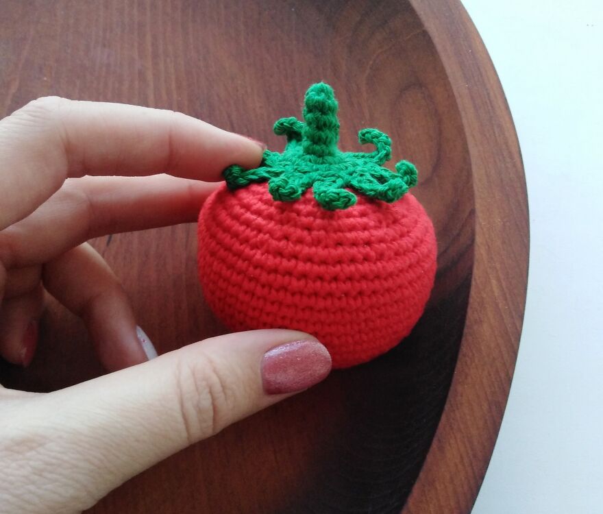 I Crocheted A Bag And Vegetable Set For Kids To Play With