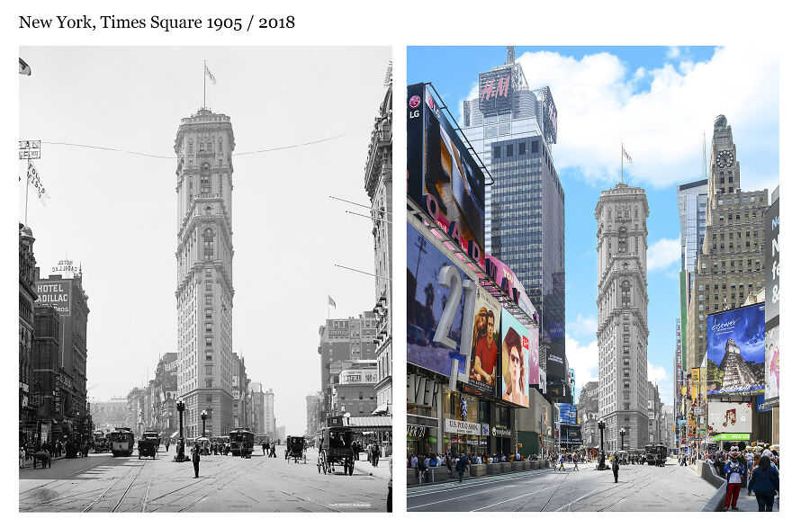 New York, Times Square 1905 / 2018