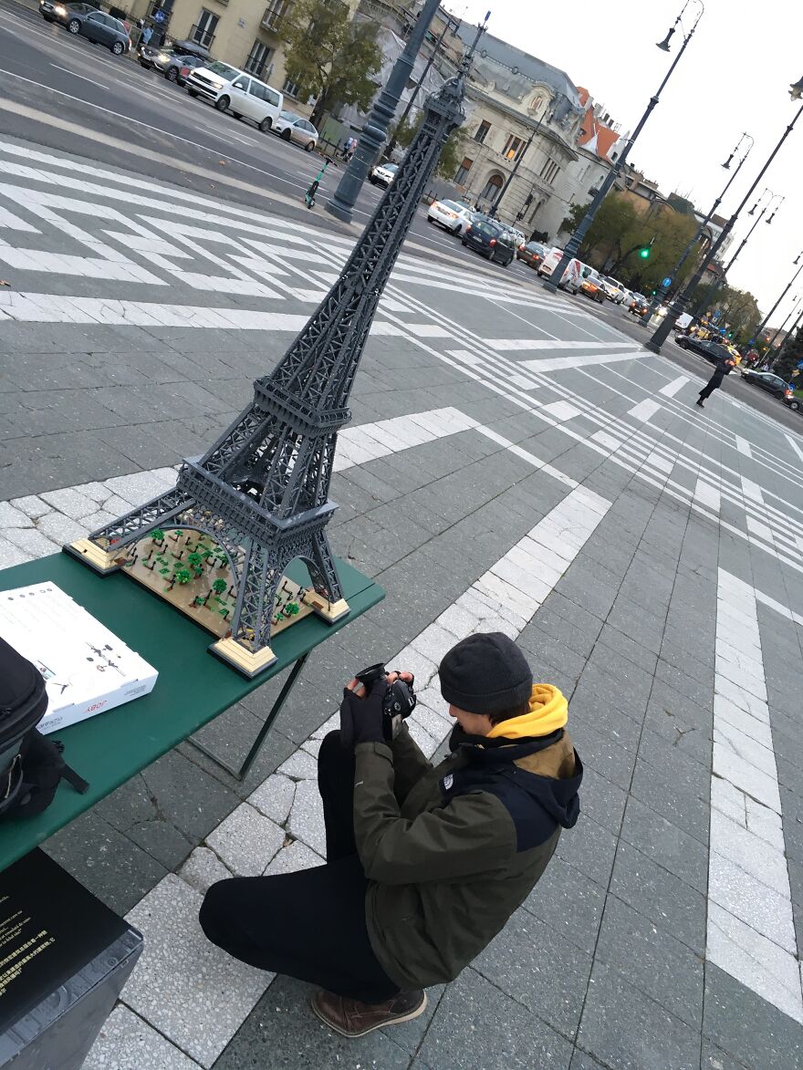 I Photographed The Eiffel Tower In Budapest. The Only Difference Is, My Tower Is Made From LEGO