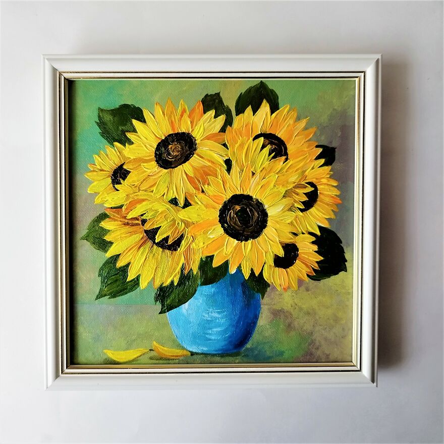 Sunflower Bouquet Painting