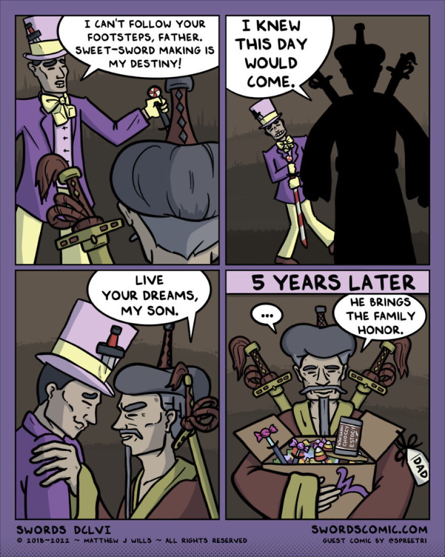 In 2023 My Webcomic All About Swords Turns 5 Years Old