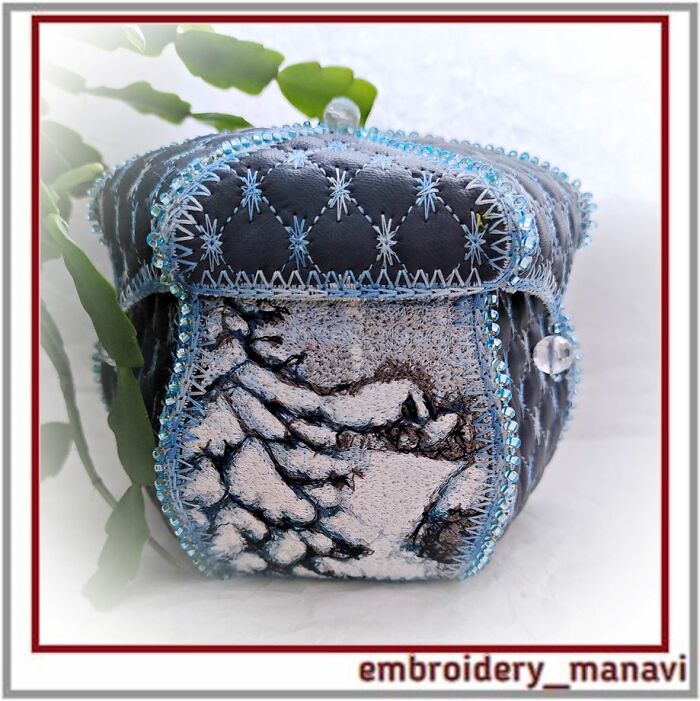 I Create Embroidery Designs, And Here Is One For A Winter Box