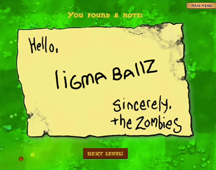 A Perfectly Normal Pvz Note