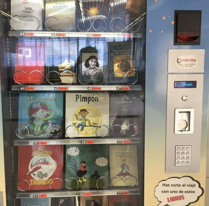 Not Mine But It's Certainly Unique (Book Vending Machine In Madrid, Spain)
