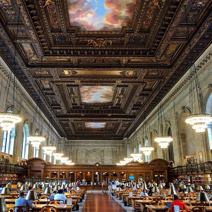 Ceiling of New York's public library 