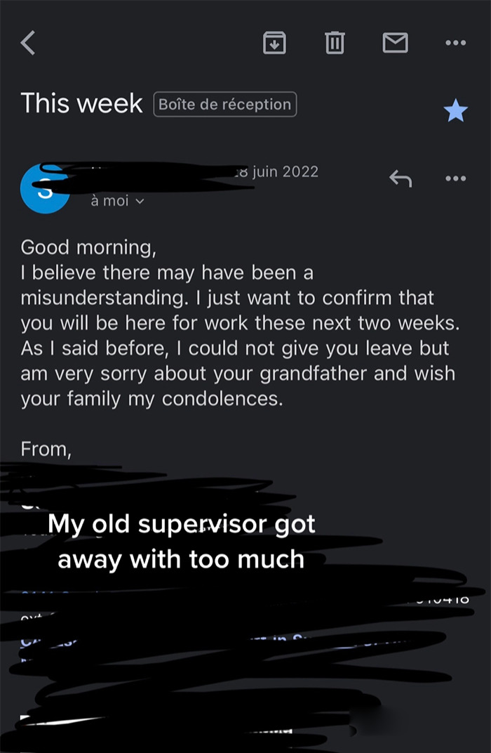 People Online Are Horrified By These Email Screenshots In Which A Story Of A Boss Lying To An Employee That They Were Fired Unfolds People Online Are Horrified By These Email Screenshots In Which A Story Of A Boss Lying To An Employee That They Were Fired Unfolds