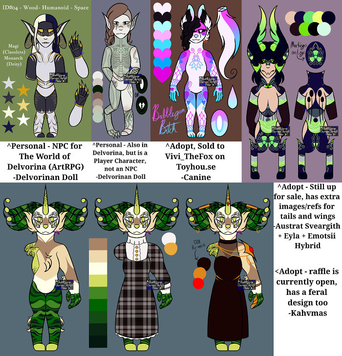 Here's A Bunch Of Recent Humanoid And Anthro Designs
