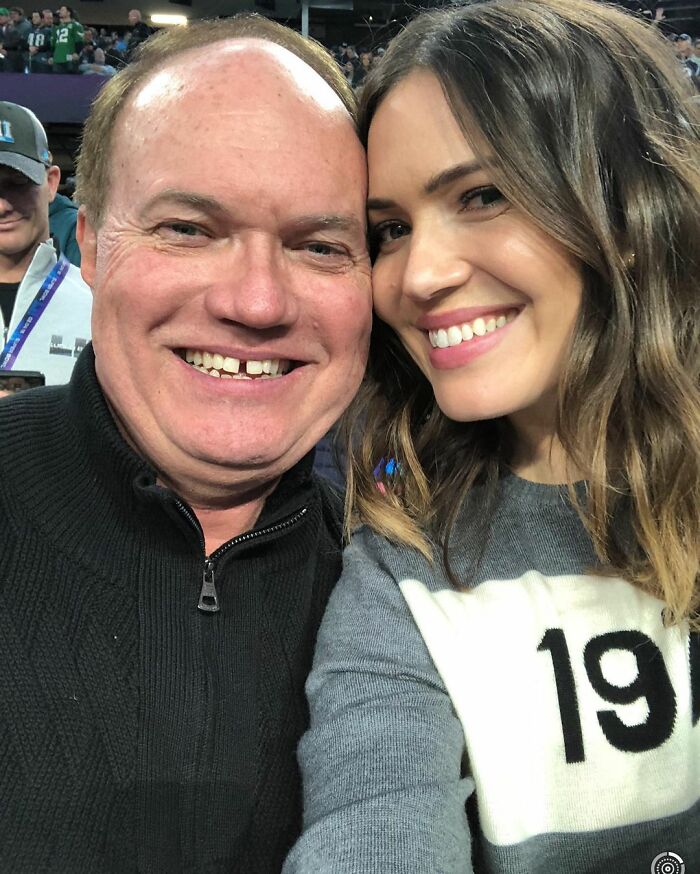Mandy Moore And Her Father Donald Moore
