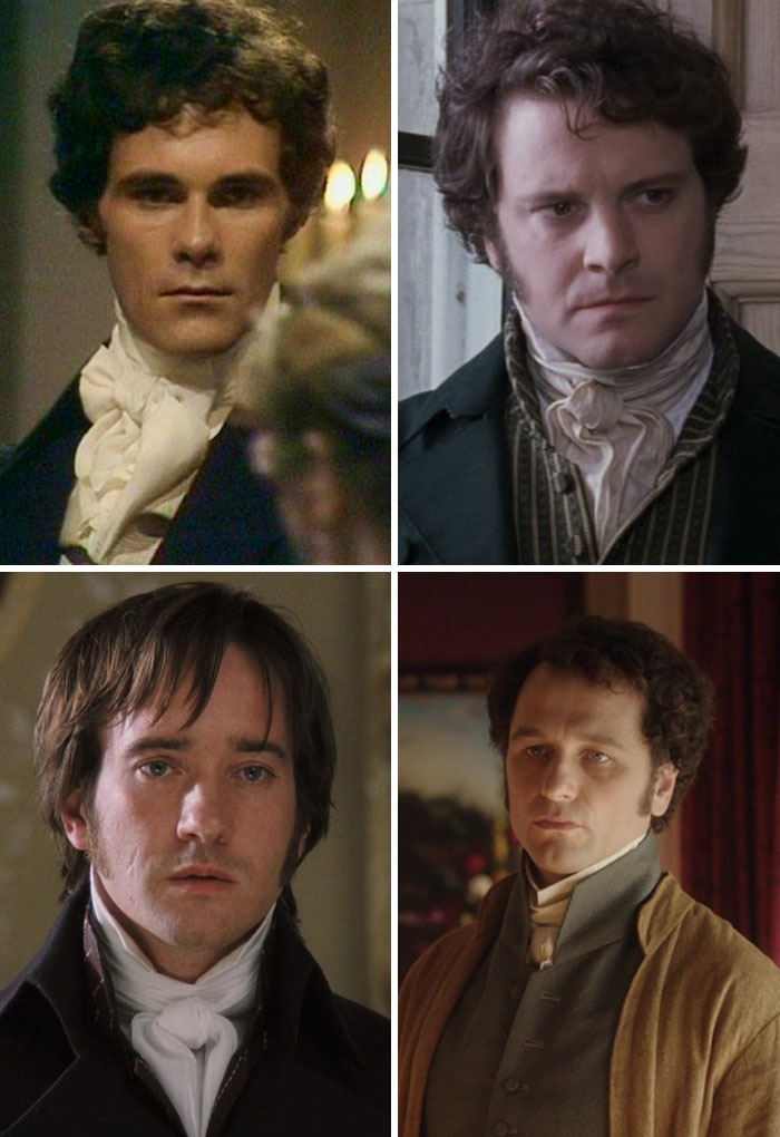 David Rintoul, Colin Firth, Matthew Macfadyen, Matthew Rhys — Mr. Darcy