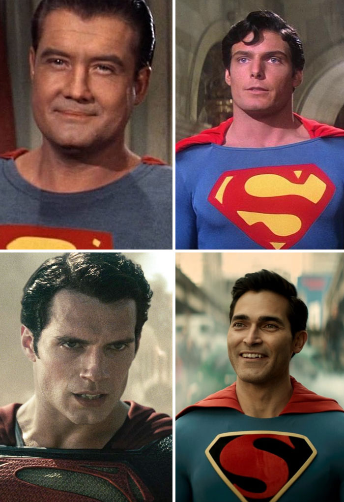 George Reeves, Christopher Reeve, Henry Cavill, Tyler Hoechlin — Superman