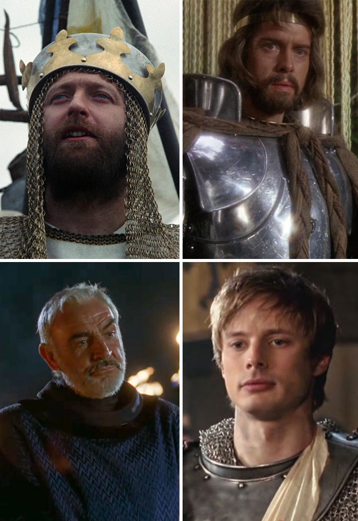 Graham Chapman, Nigel Terry, Sean Connery, Bradley James — King Arthur