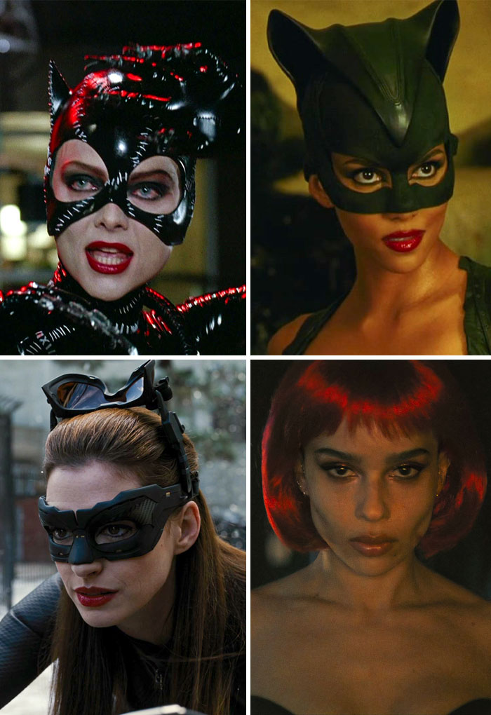 Michelle Pfeiffer, Halle Berry, Anne Hathaway, Zoë Kravitz — Catwoman (Selina Kyle)