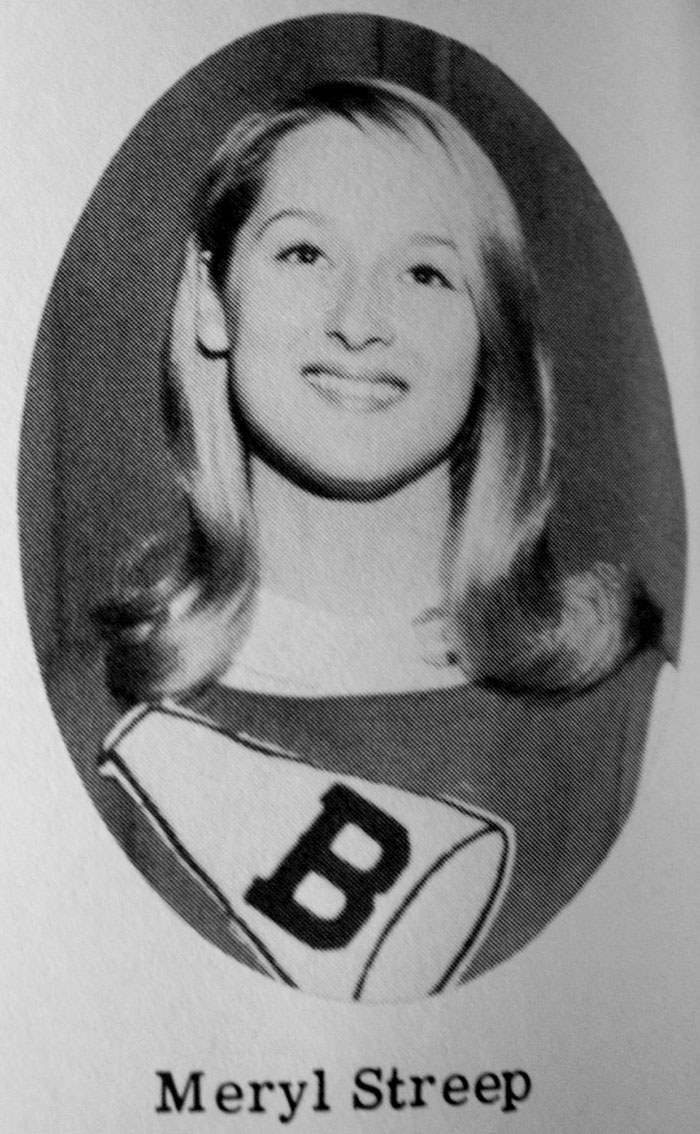 Picture of Meryl Streep in yearbook
