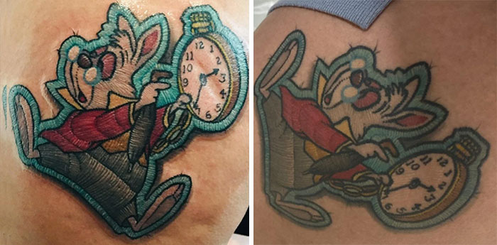 My Friend's Tattoo. Thought Ya'll Would Be Interested In Seeing This Baby Aged