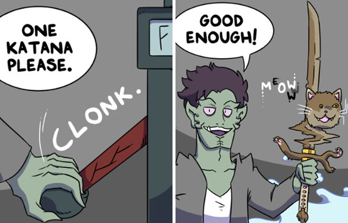 In My Series Of Comics, I Combine Fantasy With Humor To Create A World That Revolves Around Swords (30 New Pics)