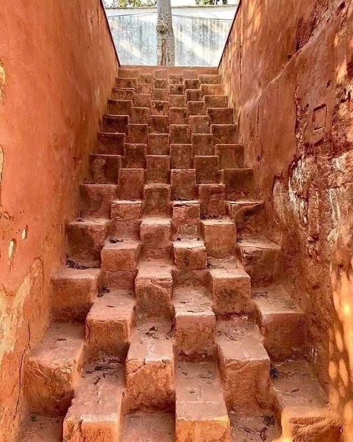 An Unusual Cuboidal Stairway In The Small Village Of San Augustin Etla, Oaxaca, Mexico