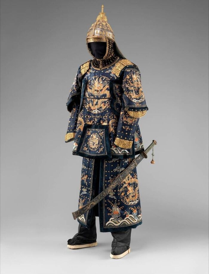 Armadura de un oficial de la guardia del palacio imperial, chino, siglo XVIII