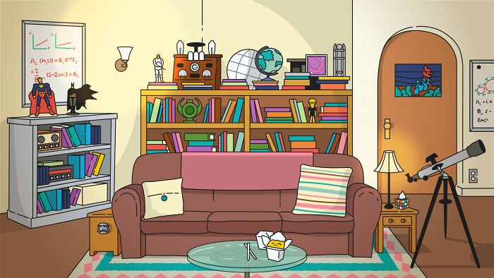 From Friends To Addams Family: 7 TV Living Rooms Reimagined In The Iconic Simpsons Style From Friends To Addams Family: 7 TV Living Rooms Reimagined In The Iconic Simpsons Style