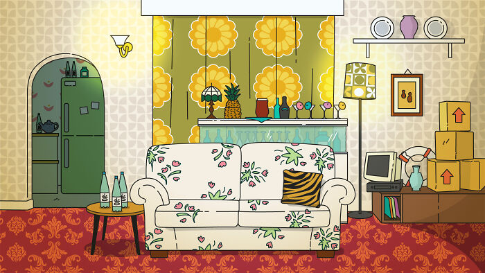 From Friends To Addams Family: 7 TV Living Rooms Reimagined In The Iconic Simpsons Style