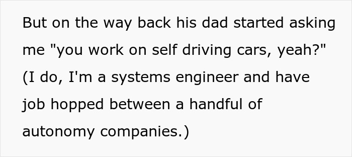 Family Annoyed Son’s Girlfriend Yelled To Be Let Out Of Car After The Dad Ignored Her Request To Switch Off “Full Self-Driving” Family Annoyed Son’s Girlfriend Yelled To Be Let Out Of Car After The Dad Ignored Her Request To Switch Off “Full Self-Driving”