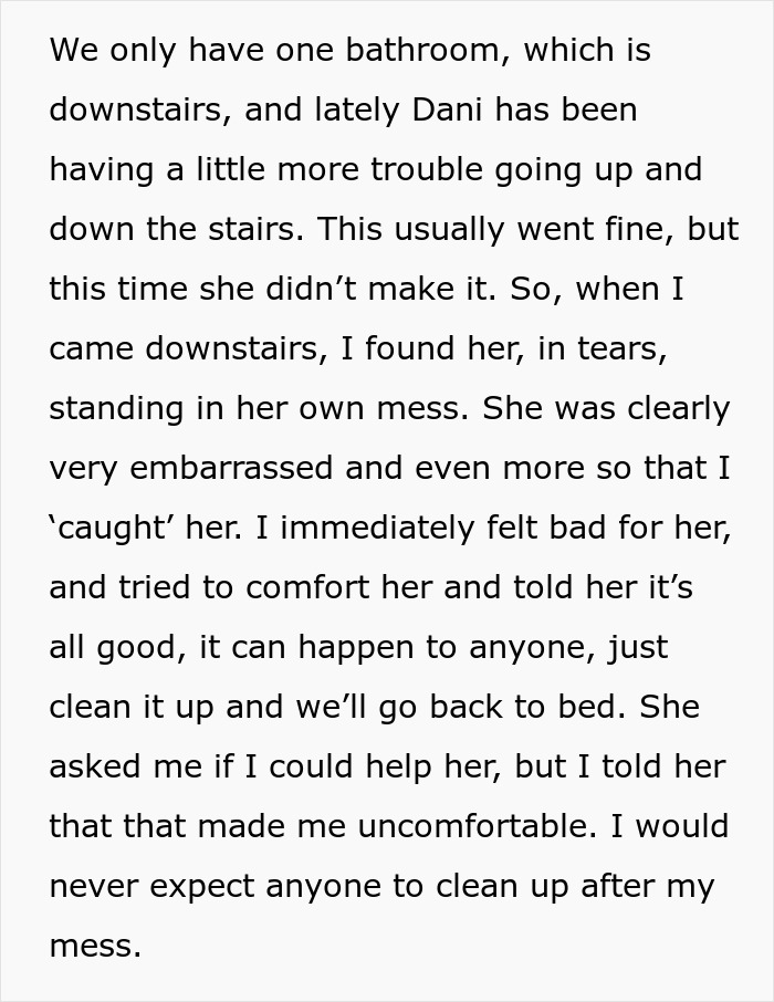Man Asks If He Was Wrong Not To Help His Wife After She Had 'An Accident', Gets A Reality Check Man Asks If He Was Wrong Not To Help His Wife After She Had 'An Accident', Gets A Reality Check