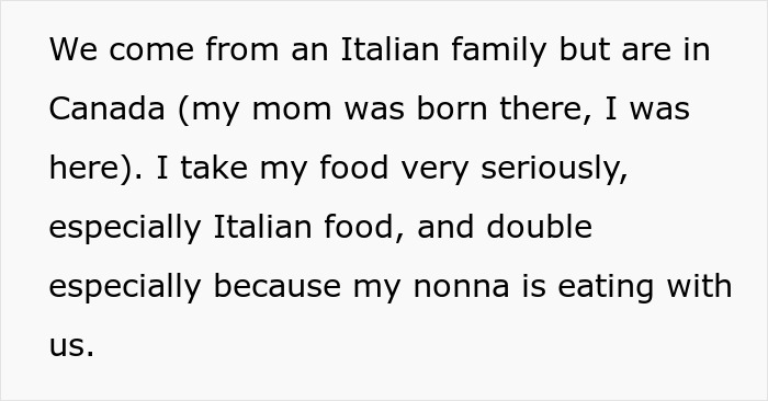 Guy Doesn't Allow Sister's BF To Ruin His Italian Dish With Asian Hot Sauce, Drama Ensues Guy Doesn't Allow Sister's BF To Ruin His Italian Dish With Asian Hot Sauce, Drama Ensues