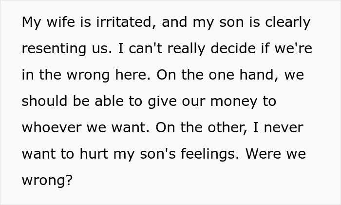 "My Son Is Clearly Resenting Us": Dad Gives $4k Christmas Gift To His Daughter And $800 Gifts To His Son, Son Gets Upset "My Son Is Clearly Resenting Us": Dad Gives $4k Christmas Gift To His Daughter And $800 Gifts To His Son, Son Gets Upset