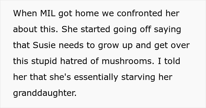 Woman Kicks MIL Out After Discovering She Starved Her Kid As She Kept Making Dinners Containing The One Thing She Hates The Most Woman Kicks MIL Out After Discovering She Starved Her Kid As She Kept Making Dinners Containing The One Thing She Hates The Most