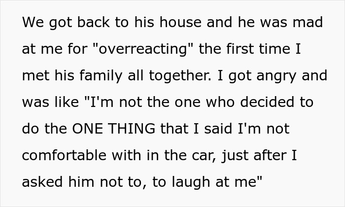 Family Annoyed Son’s Girlfriend Yelled To Be Let Out Of Car After The Dad Ignored Her Request To Switch Off “Full Self-Driving” Family Annoyed Son’s Girlfriend Yelled To Be Let Out Of Car After The Dad Ignored Her Request To Switch Off “Full Self-Driving”