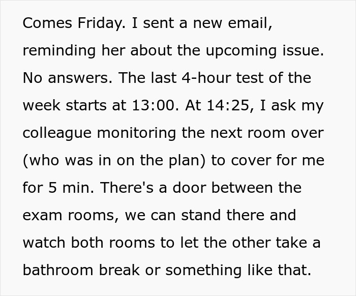 Teacher Leaves Exam Early, Forcing The School Principal To Monitor The Students Herself After Mass Malicious Compliance Ensues