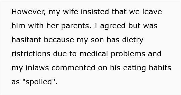 Man Cuts Honeymoon Short After Finding Out That His In-Laws Were Only Feeding His 9 Y.O. Snacks, Gets Blasted By Wife For “Always Ruining Things”