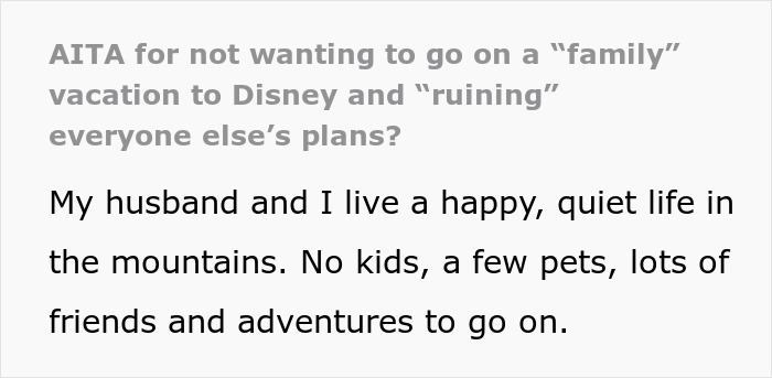 Woman Asks If She’s A Jerk For Not Joining A Family Vacation To Spend Her Days Off Being A Nanny