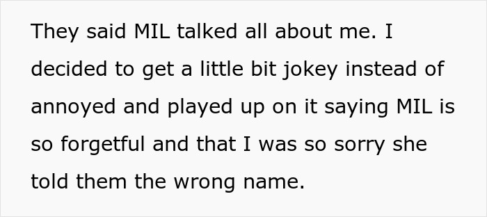 In-Laws Keep Addressing Their DIL By The Wrong Name, Later Get Humbled At A Birthday Celebration In-Laws Keep Addressing Their DIL By The Wrong Name, Later Get Humbled At A Birthday Celebration