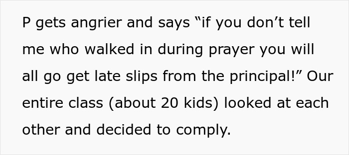 "She Didn't Have A Prayer Of Keeping That Job": People Are Loving These Students' Glorious Malicious Compliance That Got Teacher Fired "She Didn't Have A Prayer Of Keeping That Job": People Are Loving These Students' Glorious Malicious Compliance That Got Teacher Fired