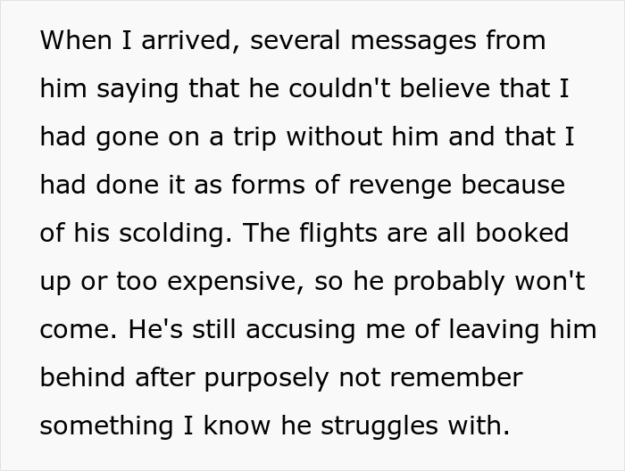 Person Boards Flight Without Their Boyfriend After He Forgets His Passport, Despite Being Reminded, And Blames It On Them