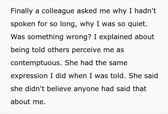 Employee Has No Clue What They Did To Make Others See Them As “Contemptuous”, Boss Insists On It Without Explanation, So They Go Silent And Losses Ensue Employee Has No Clue What They Did To Make Others See Them As “Contemptuous”, Boss Insists On It Without Explanation, So They Go Silent And Losses Ensue
