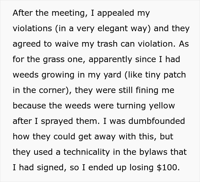 People Are Applauding This Homeowner For Executing The Perfect Plan Against Local HOA After Getting Fined $200 For Ridiculous 'Violations' People Are Applauding This Homeowner For Executing The Perfect Plan Against Local HOA After Getting Fined $200 For Ridiculous 'Violations'