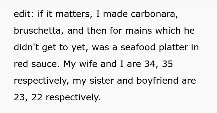 Guy Doesn't Allow Sister's BF To Ruin His Italian Dish With Asian Hot Sauce, Drama Ensues Guy Doesn't Allow Sister's BF To Ruin His Italian Dish With Asian Hot Sauce, Drama Ensues