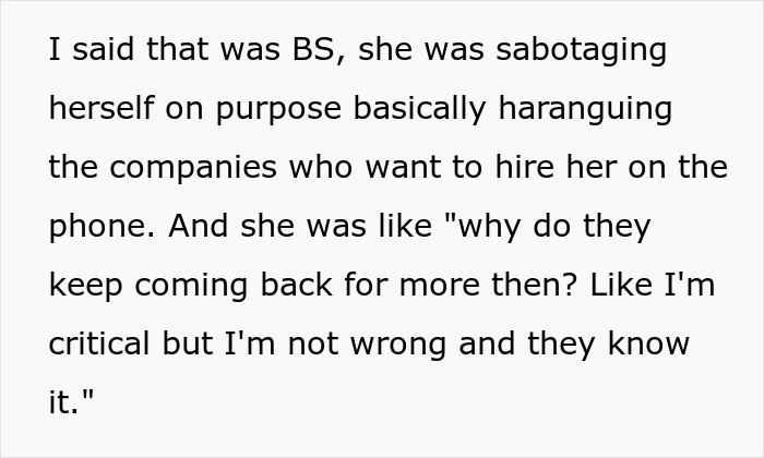 Person Wonders If They’re In The Wrong For Criticizing Girlfriend For How She Takes Job Interviews, Gets A Slice Of Honesty Pie Online Person Wonders If They’re In The Wrong For Criticizing Girlfriend For How She Takes Job Interviews, Gets A Slice Of Honesty Pie Online