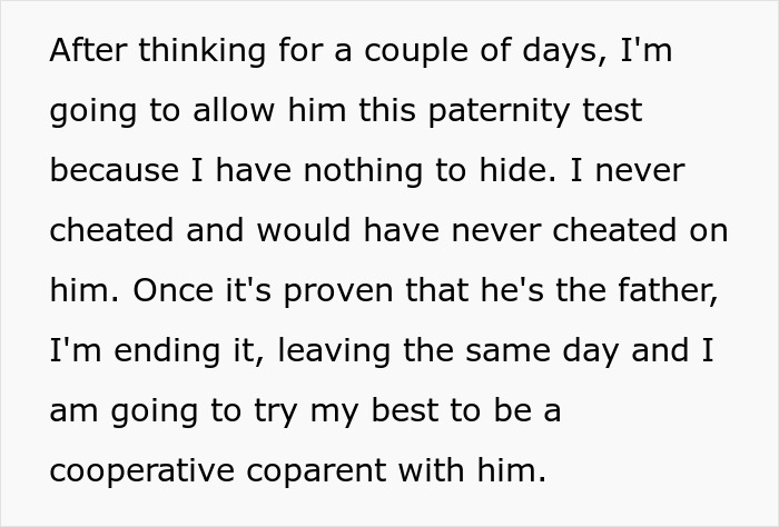 New Mom Left Heartbroken After Boyfriend Asks For A Paternity Test, Decides To Leave Him Immediately After The Test Shows He's The Father New Mom Left Heartbroken After Boyfriend Asks For A Paternity Test, Decides To Leave Him Immediately After The Test Shows He's The Father