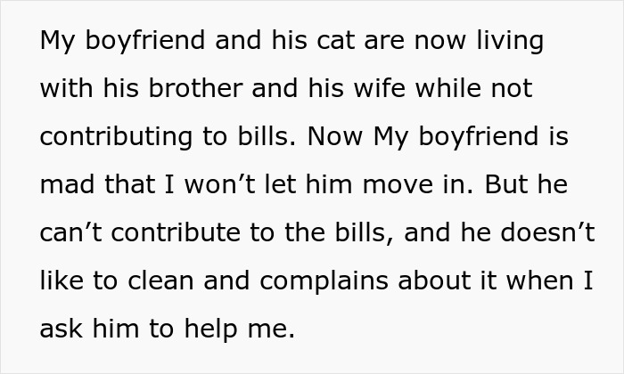 Woman Asks If She's Wrong For Not Allowing Her Unemployed And Homeless Boyfriend To Move In With Her