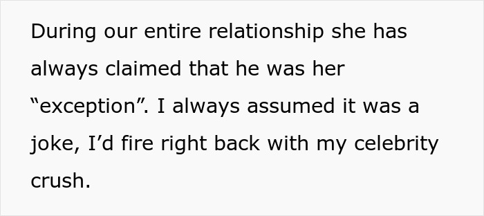 Guy Thinks His Girlfriend’s “Exception” Celebrity Is A Joke, But Then She Actually Sleeps With Him Guy Thinks His Girlfriend’s “Exception” Celebrity Is A Joke, But Then She Actually Sleeps With Him
