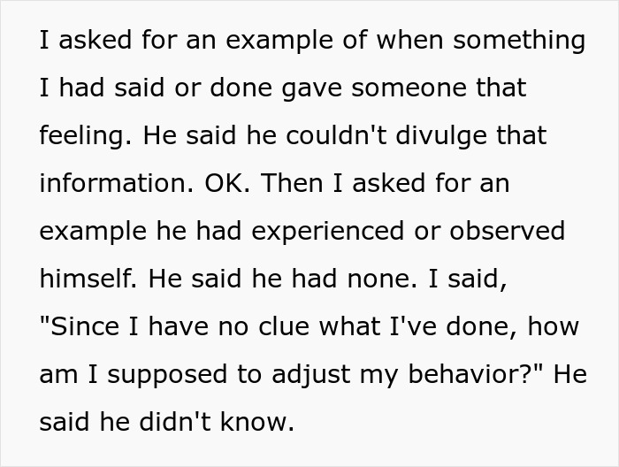 Employee Has No Clue What They Did To Make Others See Them As “Contemptuous”, Boss Insists On It Without Explanation, So They Go Silent And Losses Ensue Employee Has No Clue What They Did To Make Others See Them As “Contemptuous”, Boss Insists On It Without Explanation, So They Go Silent And Losses Ensue