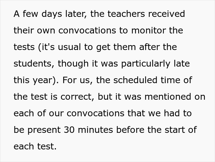 Teacher Leaves Exam Early, Forcing The School Principal To Monitor The Students Herself After Mass Malicious Compliance Ensues Teacher Leaves Exam Early, Forcing The School Principal To Monitor The Students Herself After Mass Malicious Compliance Ensues