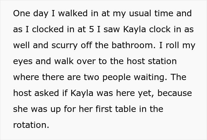 Waitress Loses Her Well-Tipping Table After Absolutely Insisting She Needs To Do Her Makeup For 15 Minutes Waitress Loses Her Well-Tipping Table After Absolutely Insisting She Needs To Do Her Makeup For 15 Minutes