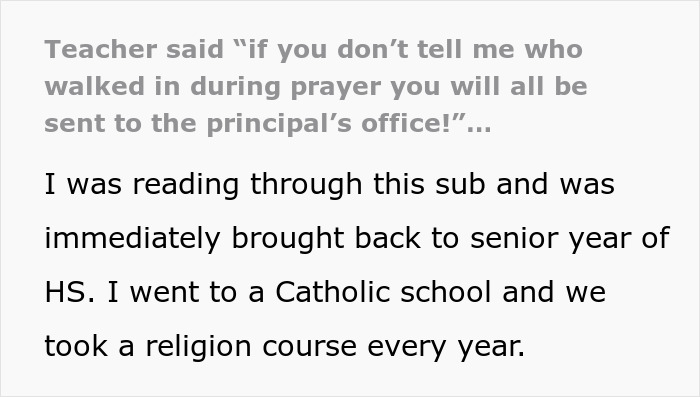 "She Didn't Have A Prayer Of Keeping That Job": People Are Loving These Students' Glorious Malicious Compliance That Got Teacher Fired "She Didn't Have A Prayer Of Keeping That Job": People Are Loving These Students' Glorious Malicious Compliance That Got Teacher Fired