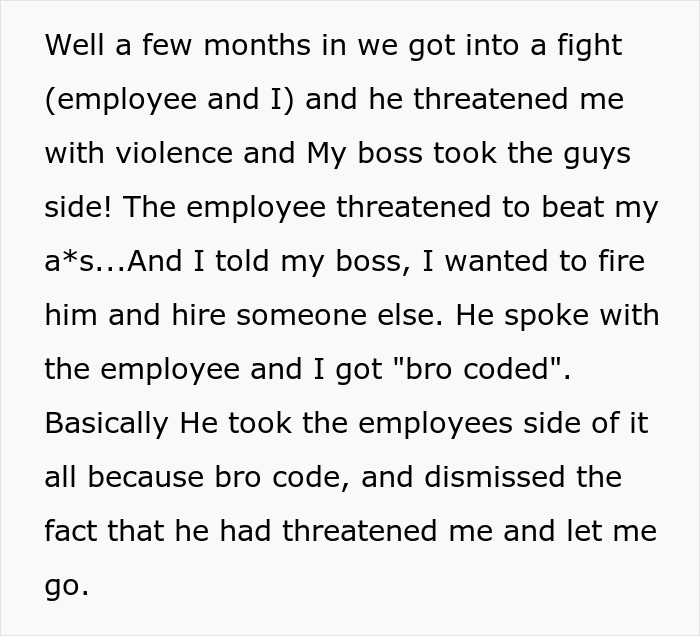 "I Feel Absolutely Zero Remorse": Boss Prioritizes 'Bro Code' With Sexist Employee Over Female Employee's Safety, So She Makes Him Lose Everything
