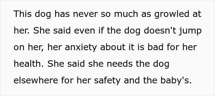 Wife Says Husband Is Prioritizing The Dog Over Her Pregnancy After He Refuses To Get Rid Of It And Break His Son's Heart Wife Says Husband Is Prioritizing The Dog Over Her Pregnancy After He Refuses To Get Rid Of It And Break His Son's Heart