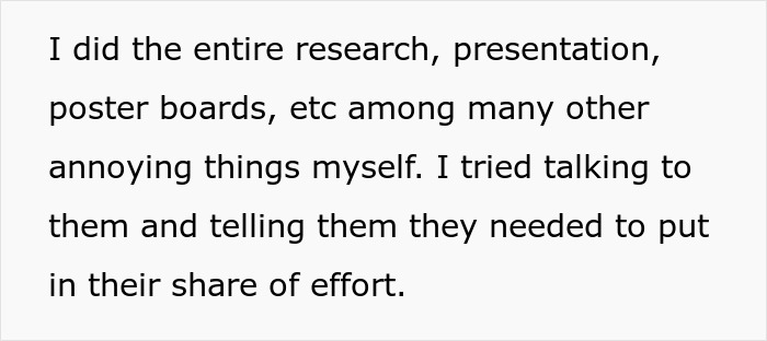 “Ignored”: Student Is Left To Do An Entire Group Project On Her Own Because Nobody Cares, Pulls Petty Revenge To Teach Them A Lesson “Ignored”: Student Is Left To Do An Entire Group Project On Her Own Because Nobody Cares, Pulls Petty Revenge To Teach Them A Lesson